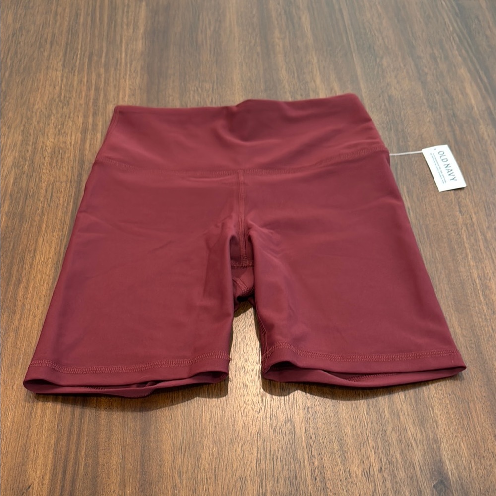 Old Navy Women's Burgundy Bike Shorts